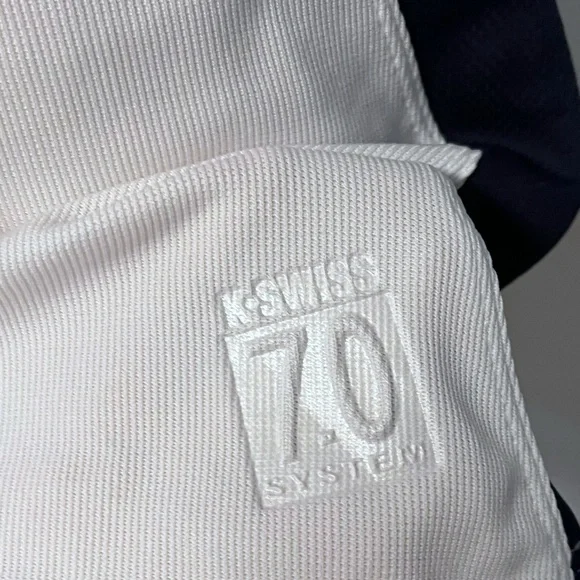 K Swiss • White Navy Quarter Zip Tennis Dress - Picture 3 of 6